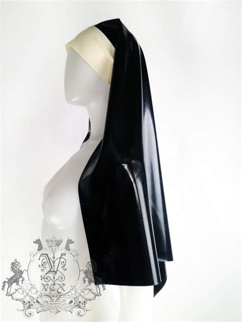 latex nuns|Latex Rubber Nuns Habit Hood Costume .